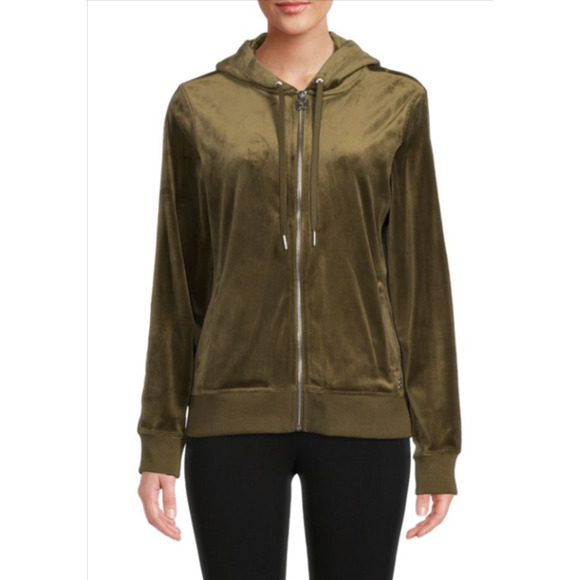 Calvin Klein Women's Olive Green Full Zip up Jacket Size XL - Picture 1 of 5